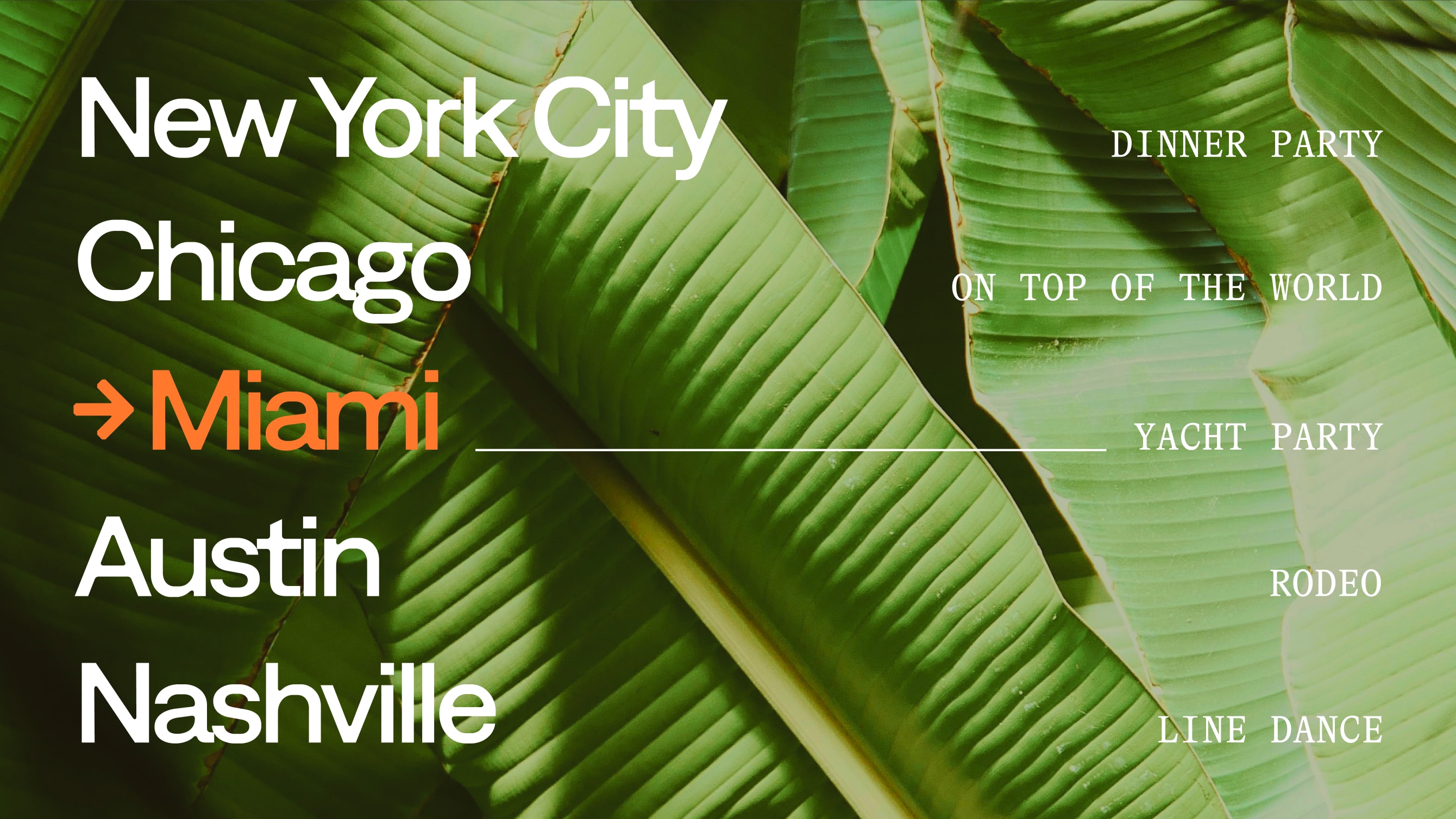 Bethere destination matrix hero