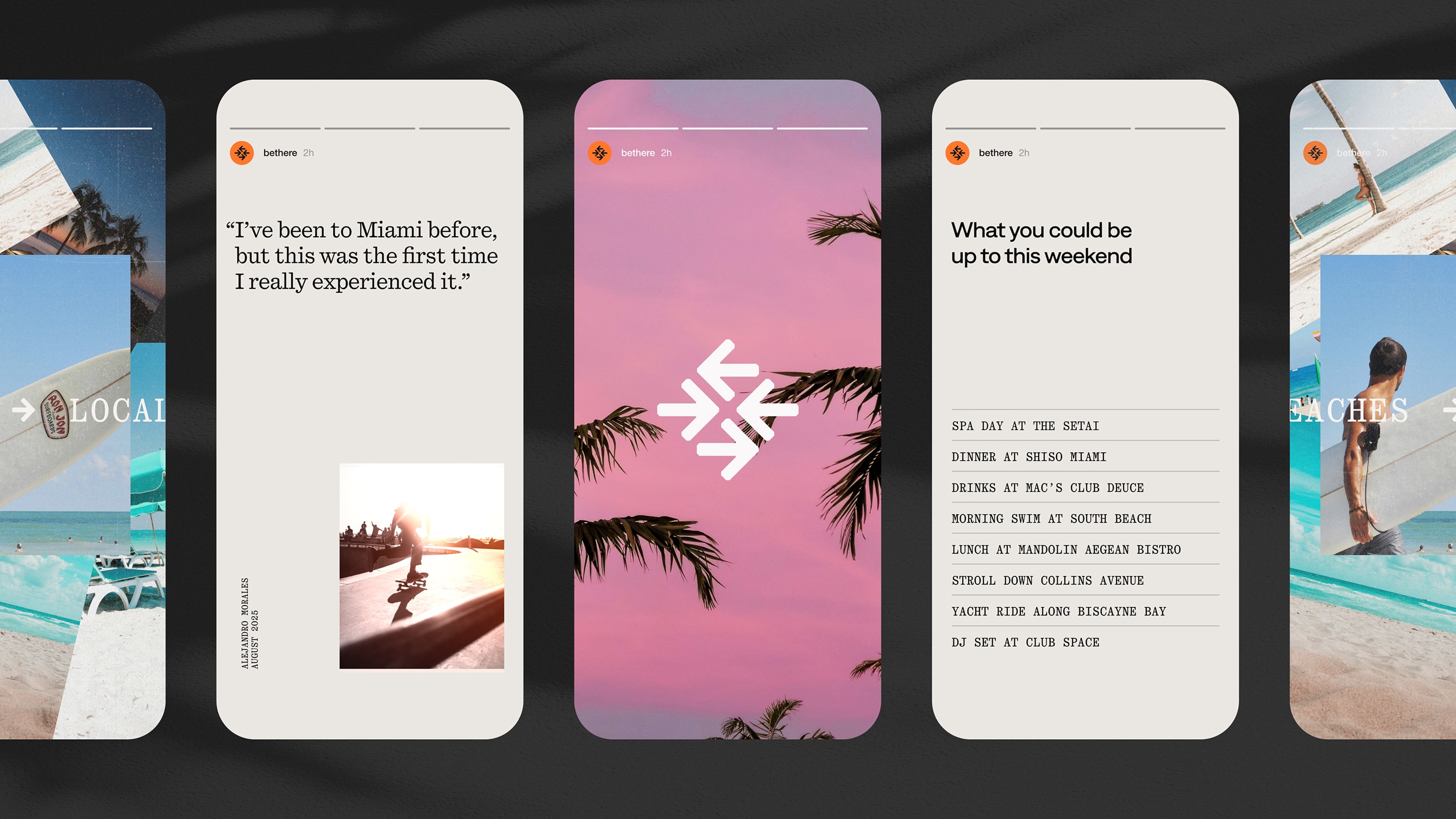 Bethere social storytelling hero